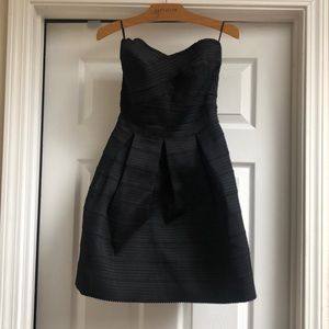 Black stretch strapless dress